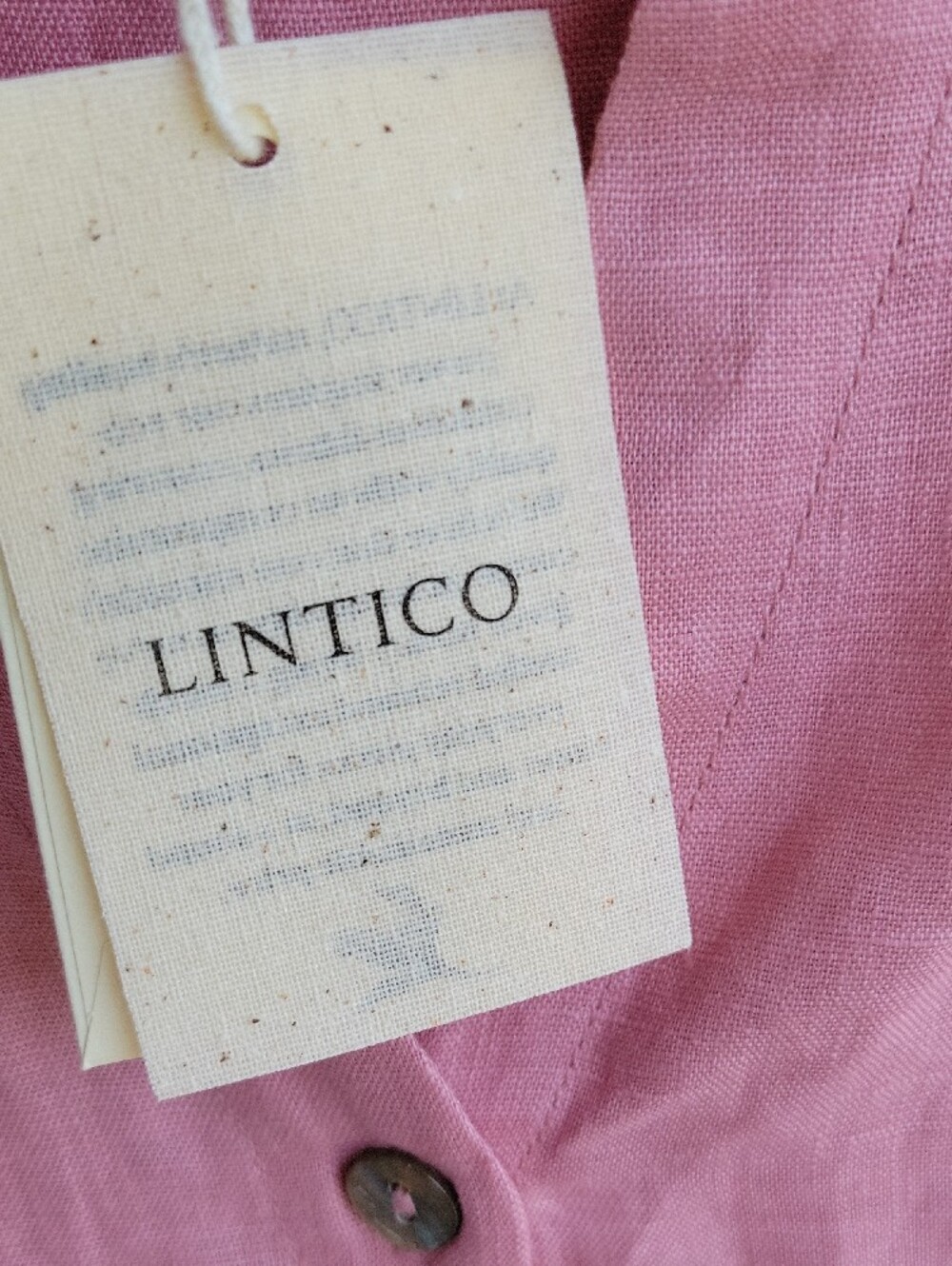 Linen Midi Dress in Dusty Pink - LINTICO - Picture 2 of 10